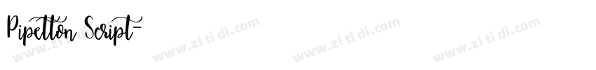 Pipetton Script字体转换